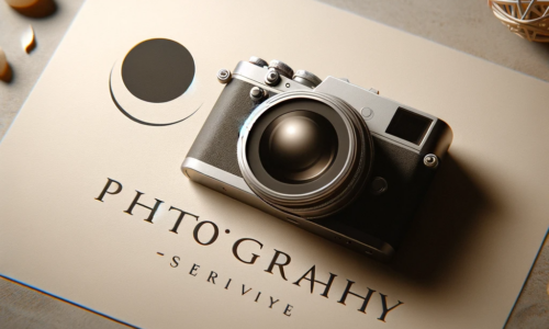 DALL·E 2024-01-24 12.40.08 - A minimalistic and elegant image for a photography service, suitable for a website. The design should feature a camera and a subtle background, emphas