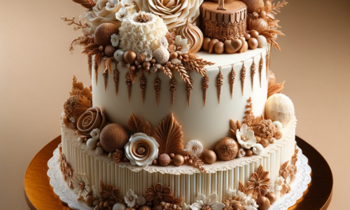DALL·E 2024-01-24 12.40.13 - A delicious and beautifully decorated cake for a special occasion, showcasing high quality, upscale taste, and various models. The cake should be orna