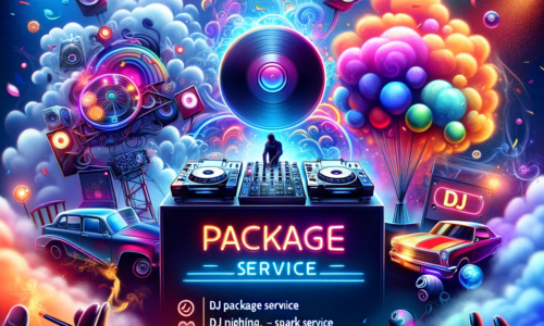 DALL·E 2024-01-24 12.48.37 - An image representing a DJ package service including a smoke machine, spark service, and a special crew for mixed parties. Visualize a vibrant party a