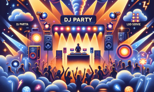 DALL·E 2024-01-24 14.49.40 - An image depicting a DJ Party with various elements_ a smoke machine, spark service, special crews for mixed and ladies parties, fog service, and dyna